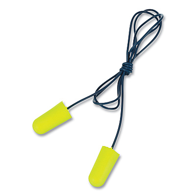 3M E-A-Rsoft Metal Detectable Soft Foam Earplugs, Corded, 32 NRR, Poly Bag, 200 Pairs/Box (MMM3114106)