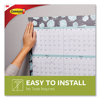 Command Poster Strips, Removable, Holds Up to 1 lb per Pair, Small, 0.63 x 1.75, White, 104/Pack (MMM17024104)
