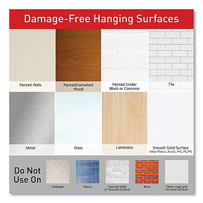 Command Poster Strips, Removable, Holds Up to 1 lb per Pair, Small, 0.63 x 1.75, White, 104/Pack (MMM17024104)