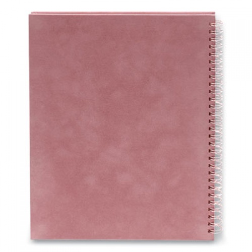 Poppin Velvet Professional Notebook, 1 Subject, Medium/College Rule, Dusty Rose Cover, 10.25 x 8.25, 40 Sheets (106158)
