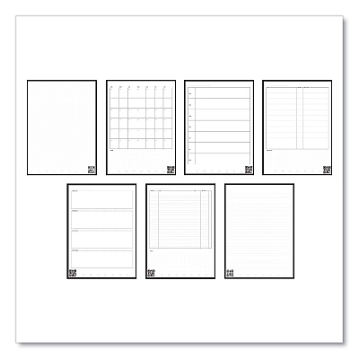 Rocketbook Fusion Smart Notebook, Seven Assorted Page Formats, Black Cover, (21) 11 x 8.5 Sheets (RKBFLRCAFR)