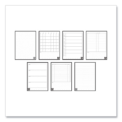 Rocketbook Fusion Smart Notebook, Seven Assorted Page Formats, Blue Cover, (21) 11 x 8.5 Sheets (RKBFLRCCDFFR)