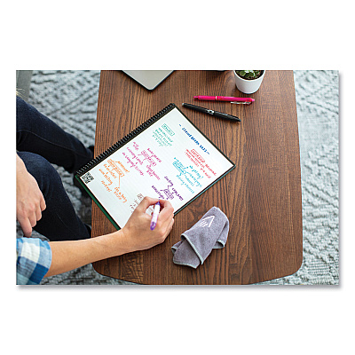Rocketbook Fusion Smart Notebook, Seven Assorted Page Formats, Blue Cover, (21) 11 x 8.5 Sheets (RKBFLRCCDFFR)