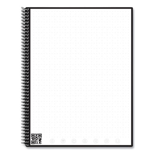 Rocketbook Core Smart Notebook, Dotted Rule, Black Cover, (16) 11 x 8.5 Sheets (LRCAFR)