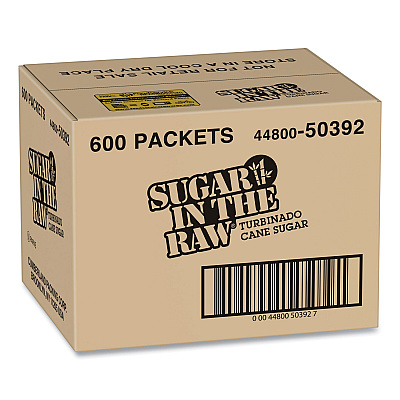 Sugar in the Raw Sugar Packets, 0.18 oz Packet, 600/Carton (SMU50392)