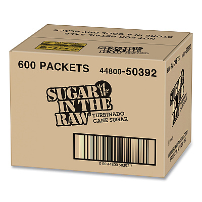 Sugar in the Raw Sugar Packets, 0.18 oz Packet, 600/Carton (SMU50392)