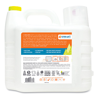 Boulder Clean Liquid Laundry Detergent, Citrus Breeze, 200 HE Loads, 200 oz Bottle (BCL003038EA)