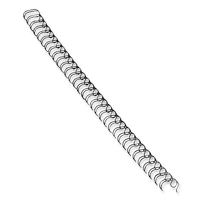 Fellowes Wire Bindings, 1/2" Diameter, 100 Sheet Capacity, Black, 25/Pack (5255401)