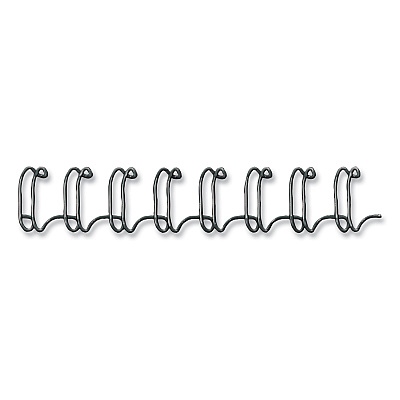 Fellowes Wire Bindings, 9/16" Diameter, 130 Sheet Capacity, Black, 25/Pack (5255601)