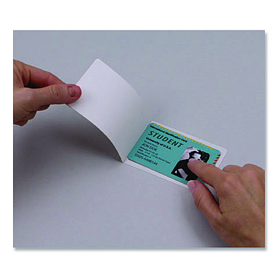 Fellowes Self-Adhesive Laminating Pouches, 5 mil, 4.25" x 6.25", Gloss Clear, 5/Pack (FEL5220401)