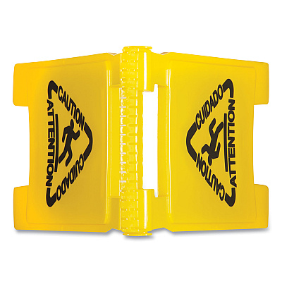 Boardwalk Site Safety Wet Floor Sign, 2-Sided, 10 x 2 x 26, Yellow (BWK26FLOORSIGN)