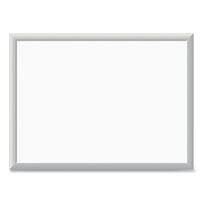 U Brands Melamine Dry Erase Board, 23 x 17, White Surface, Silver Frame (UBR030U0001)