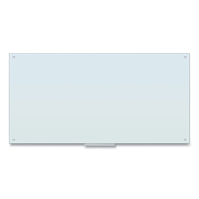 U Brands Glass Dry Erase Board, 70 x 35, White Surface (UBR123U0001)