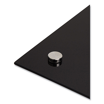 U Brands Glass Dry Erase Board, 47 x 35, Black Surface (UBR171U0001)