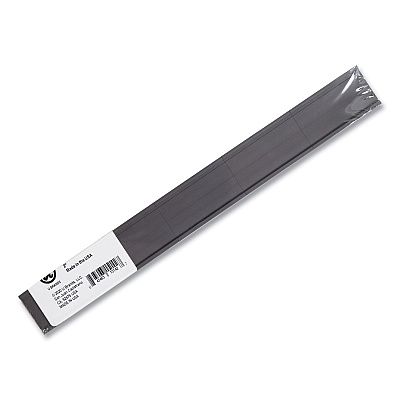 U Brands Magnetic Card Holders, 2 x 1, Black, 25/Pack (UBRFM1310)