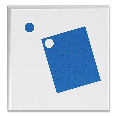 U Brands Heavy-Duty Board Magnets, Circles, 0.75" Diameter, Blue, 20/Pack (UBRFM1601)