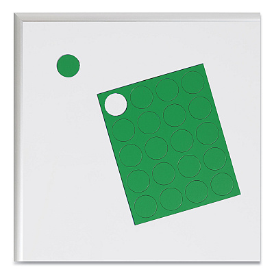 U Brands Heavy-Duty Board Magnets, Circles, Green, 0.75" Diameter, 20/Pack (UBRFM1602)
