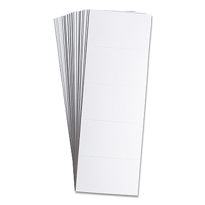U Brands Data Card Replacement, 3 x 1.75, White, 500/Pack (UBRFM1513)