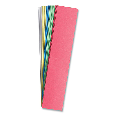 U Brands Data Card Replacement, 2 x 1, Assorted Colors, 1,000/Pack (UBRFM1312)