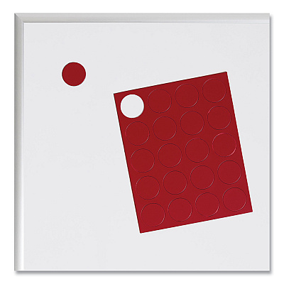 U Brands Heavy-Duty Board Magnets, Circles, Red, 0.75" Diameter, 20/Pack (UBRFM1604)
