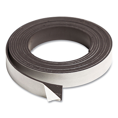 U Brands Magnetic Adhesive Tape Roll, 0.5" x 7 ft, Black (UBRFM2319)