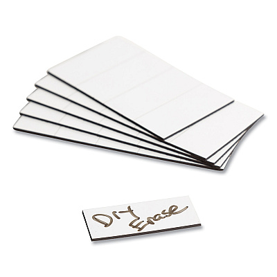 U Brands Dry Erase Magnetic Tape Strips, 2" x 0.88", White, 25/Pack (UBRFM2418)