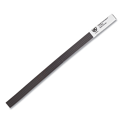 U Brands Magnetic Card Holders, 6 x 0.5, Black, 10/Pack (UBRFM2631)