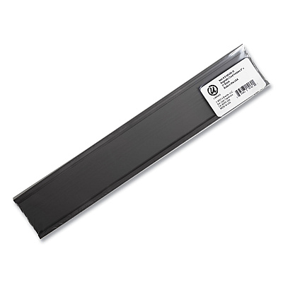 U Brands Magnetic Card Holders, 6 x 2, Black, 10/Pack (UBRFM2633)