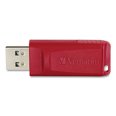 Verbatim Store 'n' Go USB Flash Drive, 8 GB, Red (95507)
