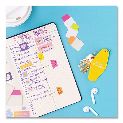 Avery Ultra Tabs Repositionable Tabs, Mini Tabs: 1" x 1.5", 1/5-Cut, Assorted Neon Colors, 40/Pack (AVE74759)