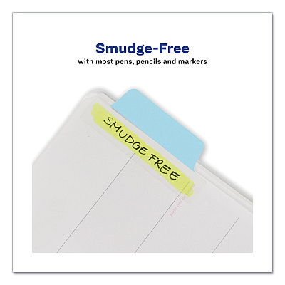 Avery Ultra Tabs Repositionable Tabs, Margin Tabs: 2.5" x 1", 1/5-Cut, Assorted Pastel Colors, 24/Pack (AVE74769)