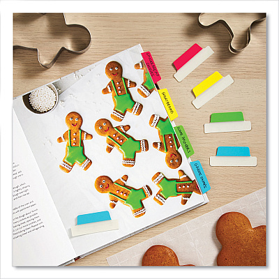 Avery Ultra Tabs Repositionable Tabs, Margin Tabs: 2.5" x 1", 1/5-Cut, Assorted Colors, 48/Pack (AVE74866)
