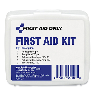 PhysiciansCare by First Aid Only First Aid On the Go Kit, Mini, 13 Pieces, Plastic Case (FAO90101)