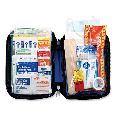 PhysiciansCare by First Aid Only Soft-Sided First Aid and Emergency Kit, 104 Pieces, Soft Fabric Case (FAO90168)