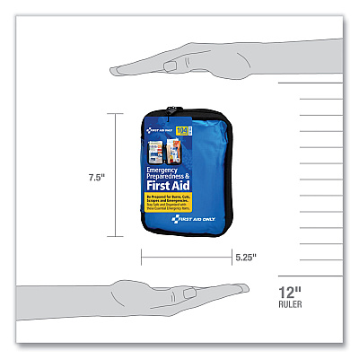 PhysiciansCare by First Aid Only Soft-Sided First Aid and Emergency Kit, 104 Pieces, Soft Fabric Case (FAO90168)