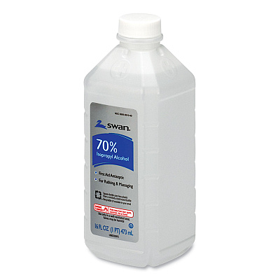 PhysiciansCare by First Aid Only First Aid Kit Rubbing Alcohol, Isopropyl Alcohol, 16 oz Bottle (FAOM313)