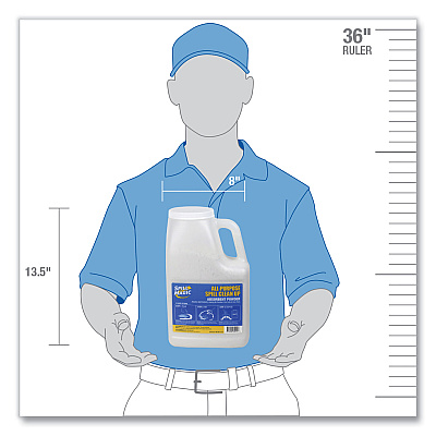 Spill Magic Sorbent, 4 qt, 3 lb Bottle (FAOSM202DB)