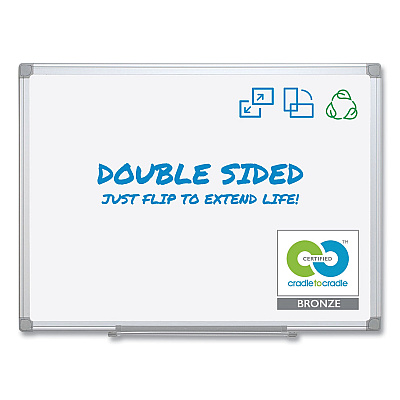 MasterVision Earth Silver Easy Clean Dry Erase Boards, 96 x 48, White Surface, Silver Aluminum Frame (BVCMA2100790)