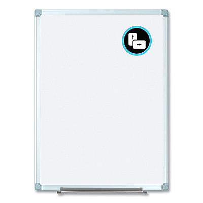 MasterVision Earth Silver Easy Clean Dry Erase Boards, 96 x 48, White Surface, Silver Aluminum Frame (BVCMA2100790)