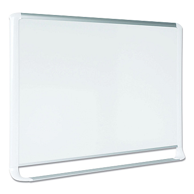 MasterVision Gold Ultra Magnetic Dry Erase Boards, 36 x 24, White Surface, White Aluminum Frame (BVCMVI030205)
