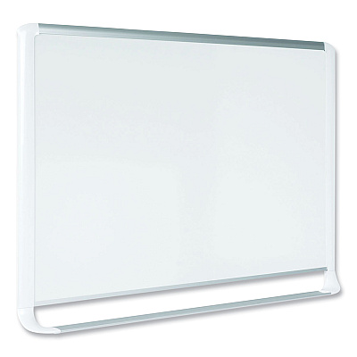 MasterVision Gold Ultra Magnetic Dry Erase Boards, 48 x 36, White Surface, White Aluminum Frame (BVCMVI050205)