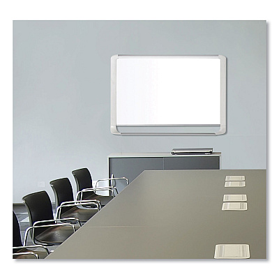 MasterVision Gold Ultra Magnetic Dry Erase Boards, 72 x 48, White Surface, White Aluminum Frame (BVCMVI270205)