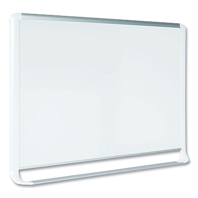 MasterVision Gold Ultra Magnetic Dry Erase Boards, 72 x 48, White Surface, White Aluminum Frame (BVCMVI270205)