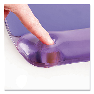 Fellowes Gel Crystals Keyboard Wrist Rest, 18.5 x 2.25, Purple (91437)