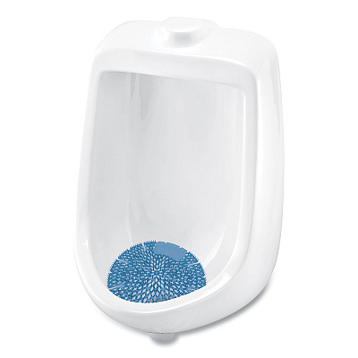 Big D Industries Diamond 3D Urinal Screen, Mountain Air Scent, Blue, 10/Pack, 6 Packs/Carton (BGD623CT)