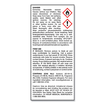 Big D Industries Odor Control Fogger, Mountain Air Scent, 5 oz Aerosol Spray, 12/Carton (BGD344)
