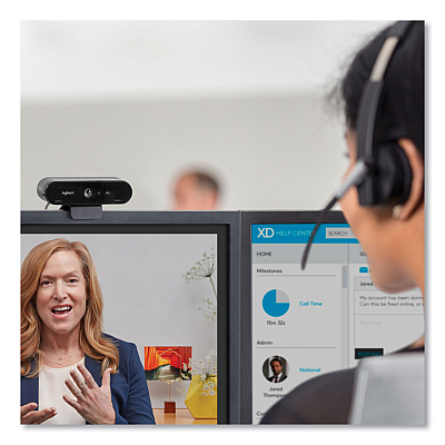 Logitech BRIO Ultra HD Webcam, 1920 pixels x 1080 pixels, Black (LOG960001105)