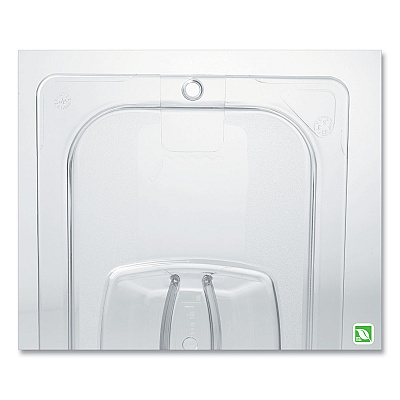 Rubbermaid Commercial Food/Tote Box Lids, 12 x 18, Clear, Plastic (RCP3310CLE)