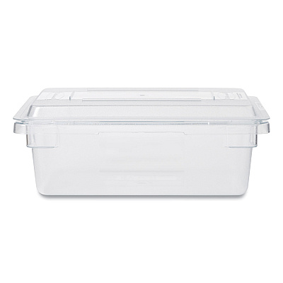 Rubbermaid Commercial Food/Tote Box Lids, 12 x 18, Clear, Plastic (RCP3310CLE)