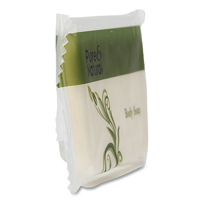 Pure & Natural Body and Facial Soap, Fresh Scent, # 1 1/2, 500/Carton (PNN500150)